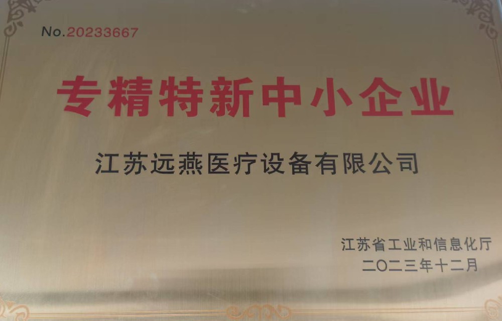 遠(yuǎn)燕醫(yī)療榮獲專(zhuān)精特新中小企業(yè)稱(chēng)號(hào)